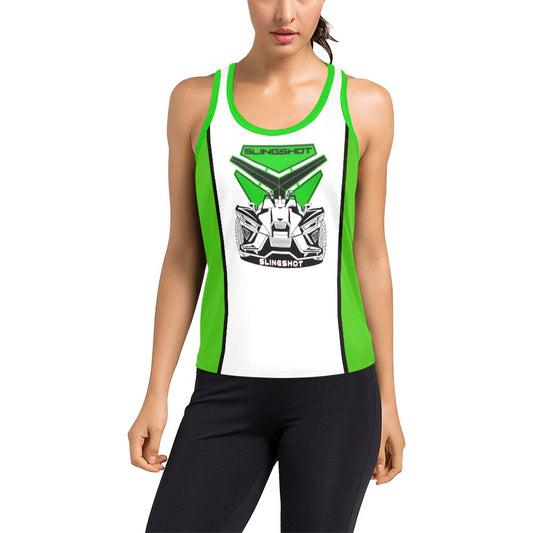 3>2 Womens Racerback Tank Green