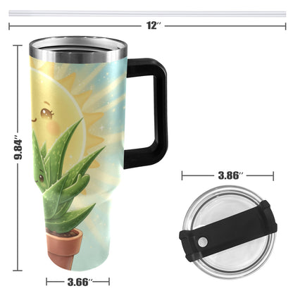 Plant Love Aloe 40oz Stainless Steel Tumbler