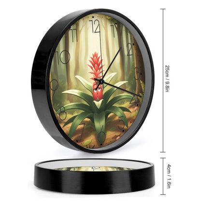 Plant Love 10x10 Wall Clock - Bromeliad