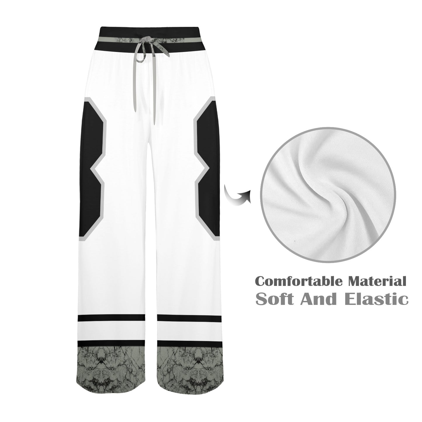 RR 88 Wide Leg Joggers Wht