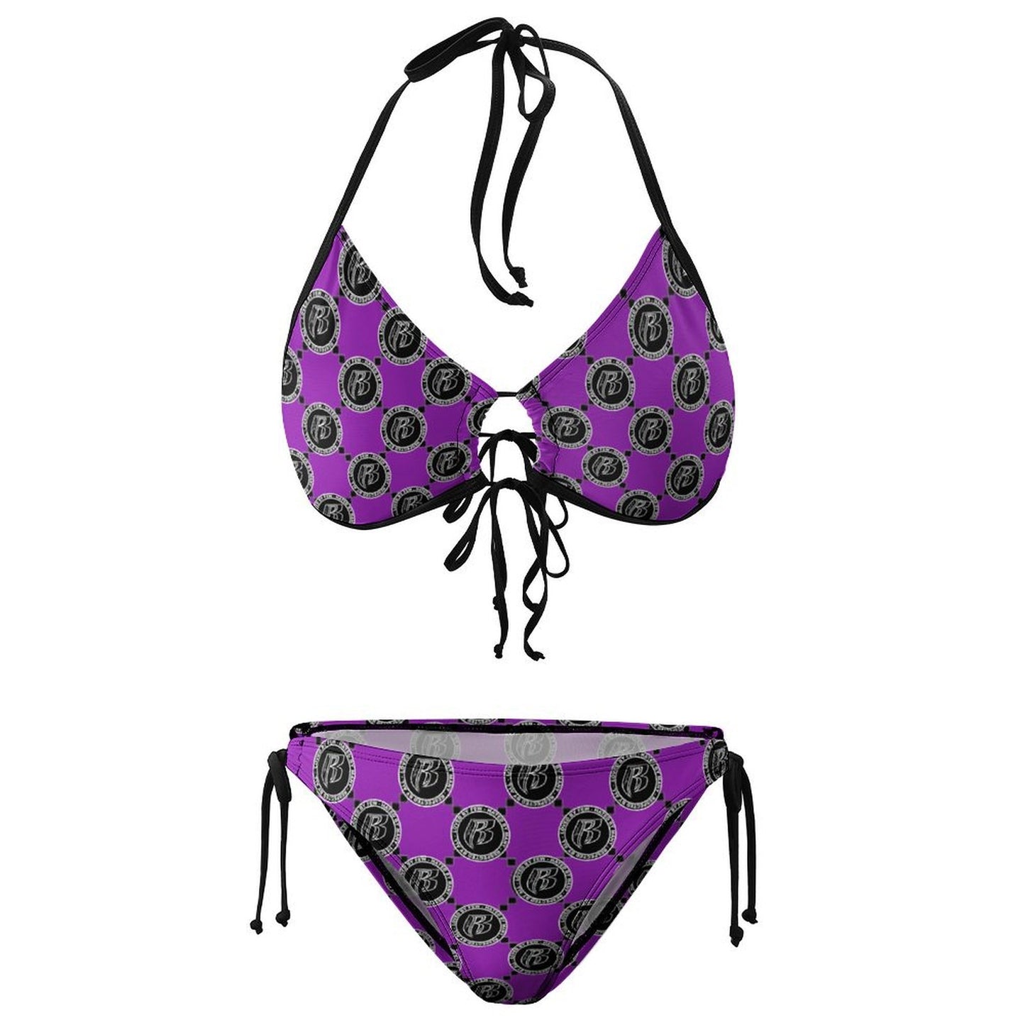 RR String Bikini Plus Size Purple RR Coin