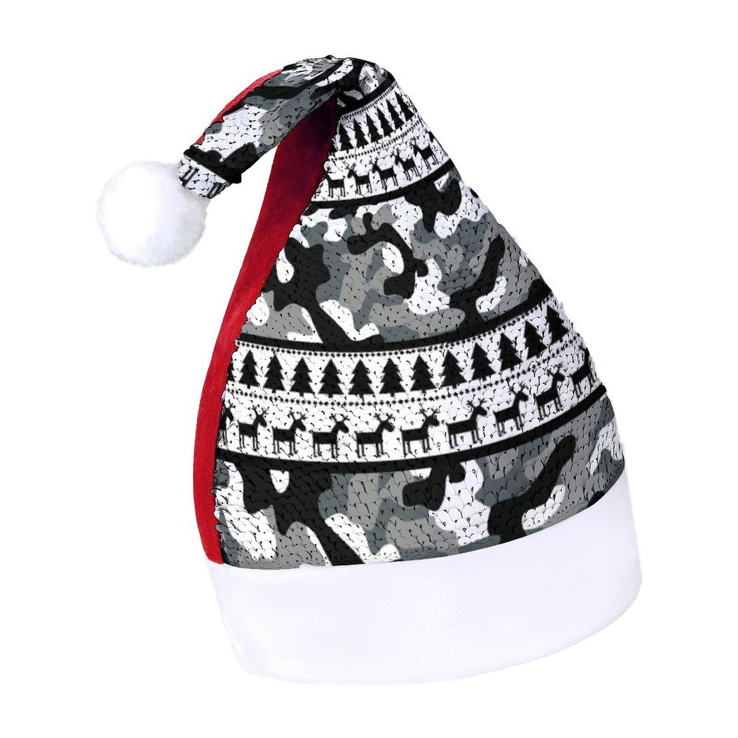 RR Christmas Color Changing Sequin Hat - Camo Xmas