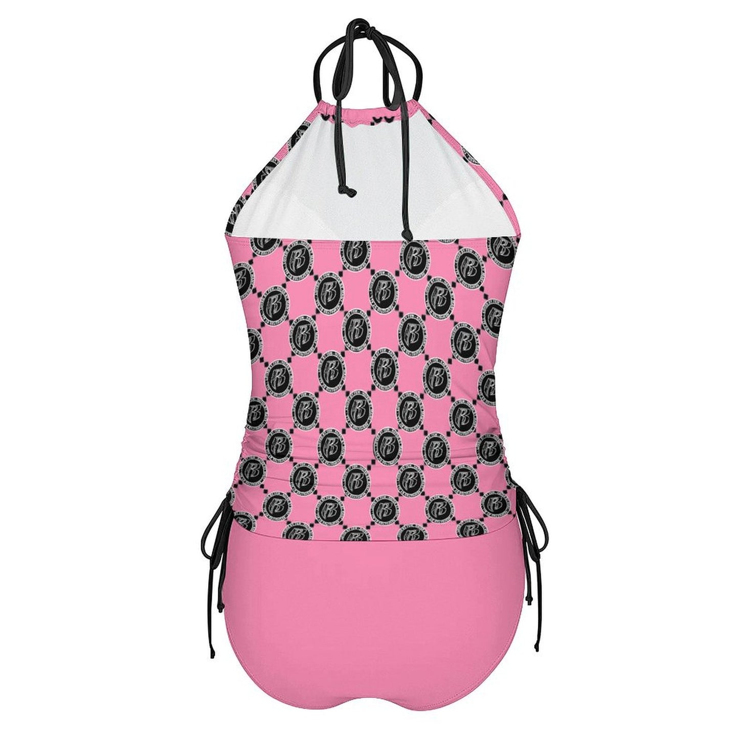RR Two Piece Halter Swimsuit RR Coin Pink