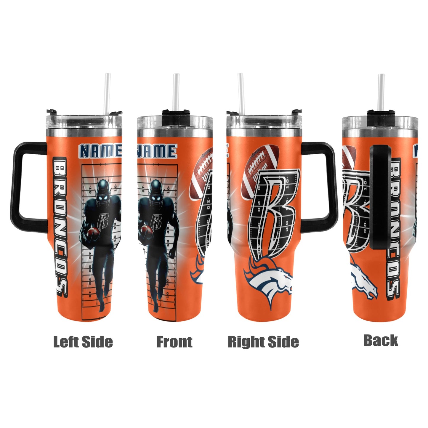 RR BRONCOS 40OZ STAINLESS STEEL TUMBLER 2025