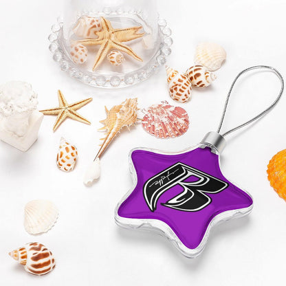 RR Christmas Hanging Star - Purple