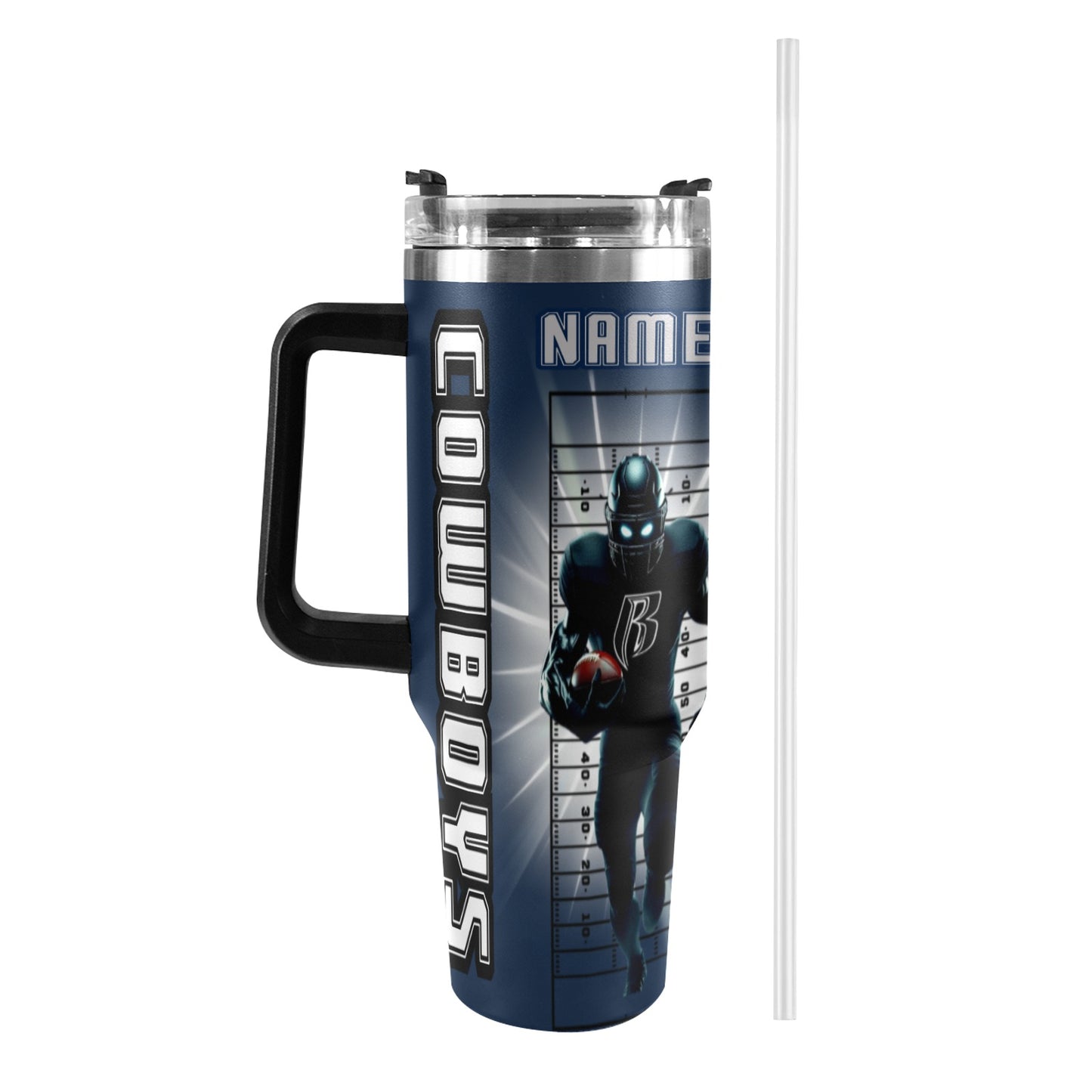 RR COWBOYS 40OZ STAINLESS STEEL TUMBLER 2025