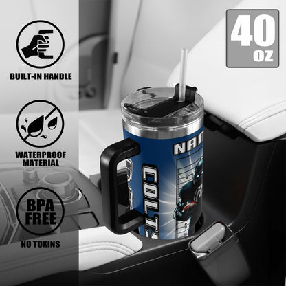 RR COLTS 40OZ STAINLESS STEEL TUMBLER 2025