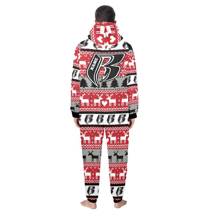 RR Christmas Onesie - Blk/Red/Gry