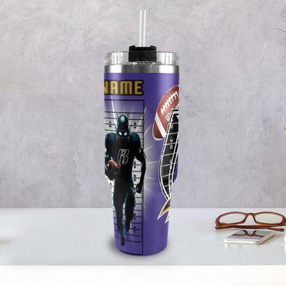 RR RAVENS 40OZ STAINLESS STEEL TUMBLER 2025