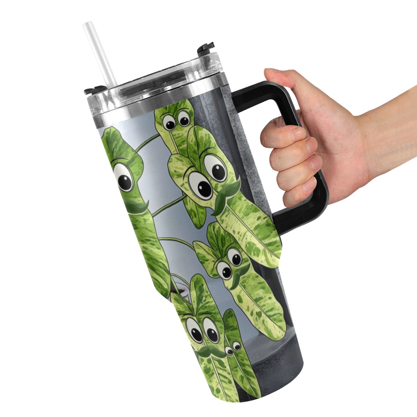 Plant Love Philodendron Palacio Verde 40oz Stainless Steel Tumbler