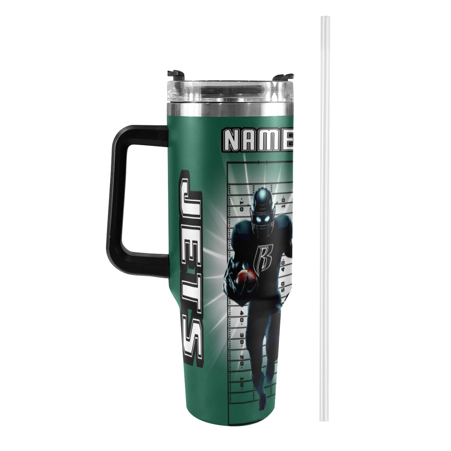 RR JETS 40OZ STAINLESS STEEL TUMBLER 2025