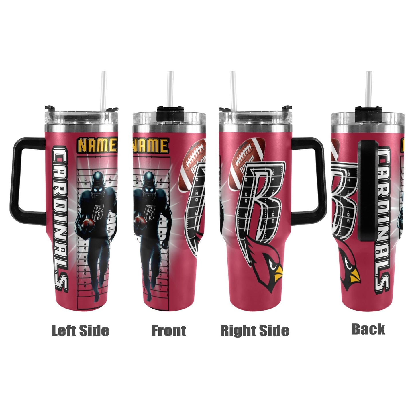 RR CARDINALS 40OZ STAINLESS STEEL TUMBLER 2025