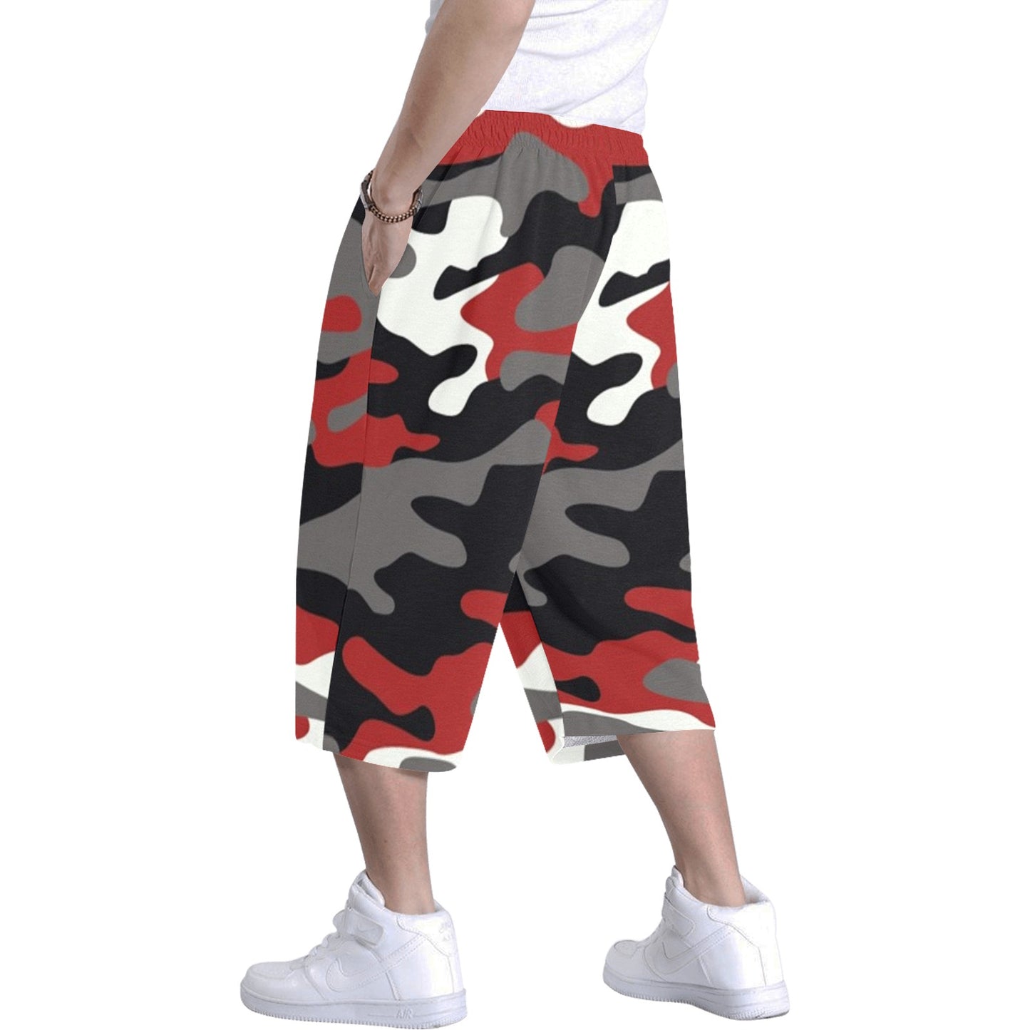 Fort Worth Mens Urban Shorts Red Camo