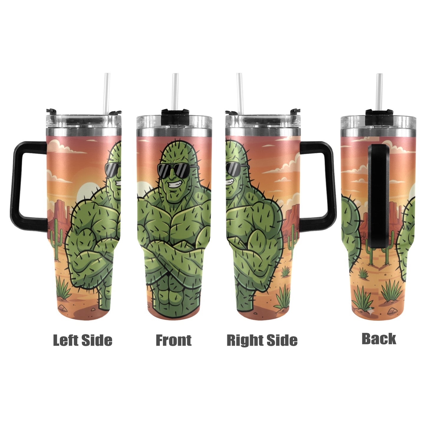 Plant Love Cactus 40oz Stainless Steel Tumbler