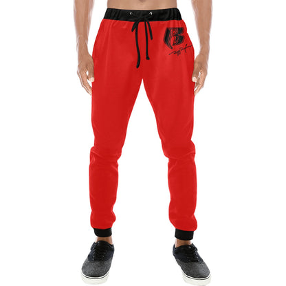 Mens Joggers Red/Blk RR