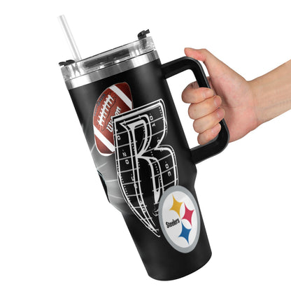 RR STEELERS 40OZ STAINLESS STEEL TUMBLER 2025