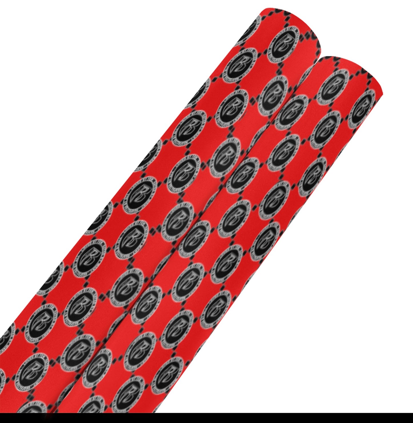 RR Christmas Wrapping Paper 58" x 23" 2 Rolls Red/Blk