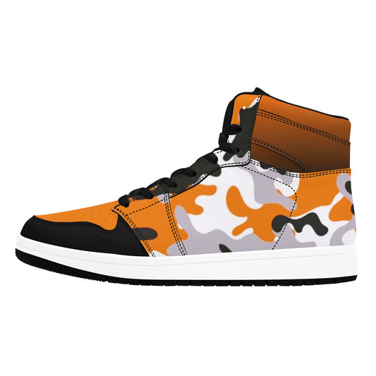 RR Orange Camo High Top Sneakers