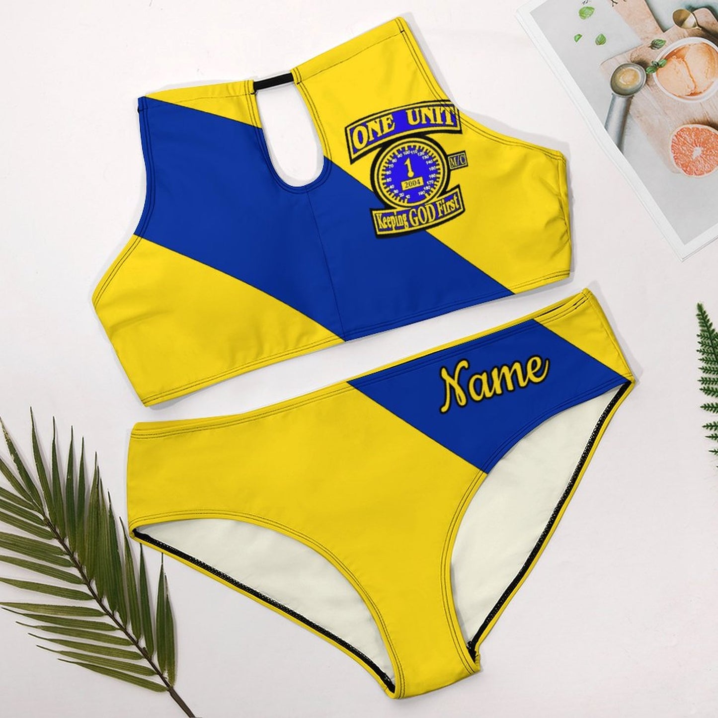One Unit Two-piece Swimsuit Plus Sized