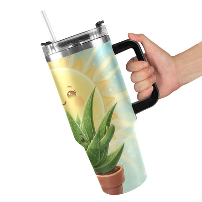 Plant Love Aloe 40oz Stainless Steel Tumbler