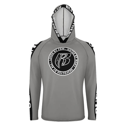 RR Long Sleeve Sun Protection Hoodie Gry  Add your name.