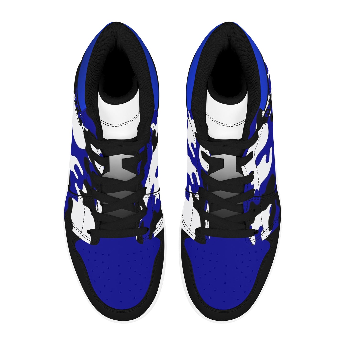 RR Royal Blue Camo High Top Sneakers