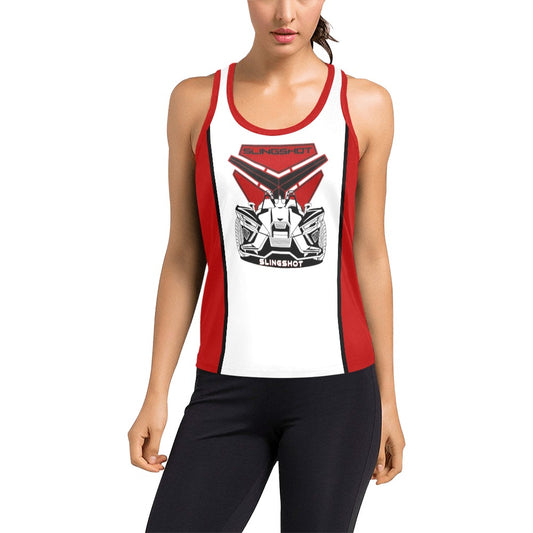 3>2 Womens Racerback Tank Red