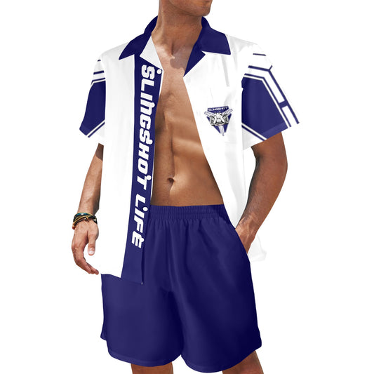 3>2 Slingshot Life Mens Two Piece Outfit Blue