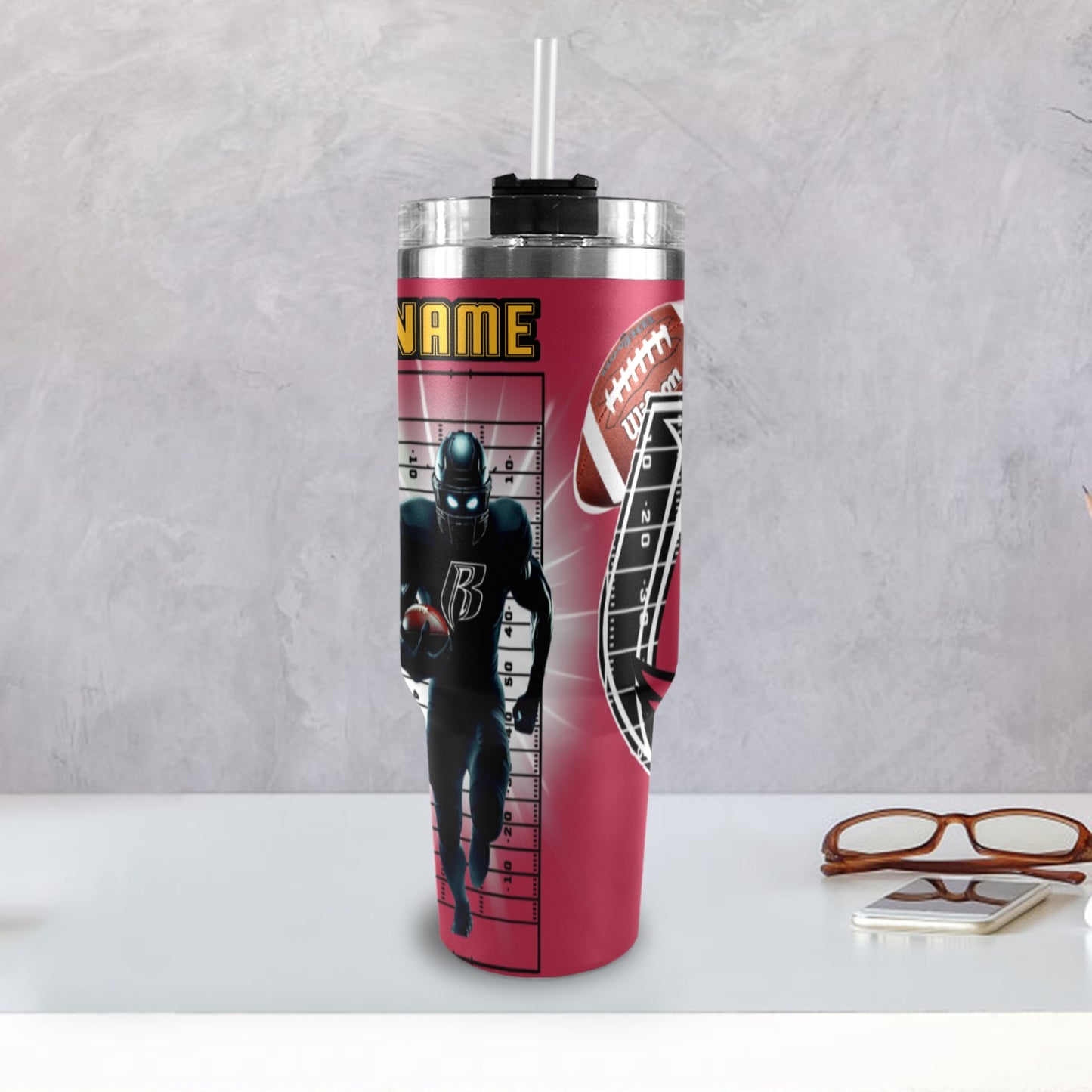 RR CARDINALS 40OZ STAINLESS STEEL TUMBLER 2025