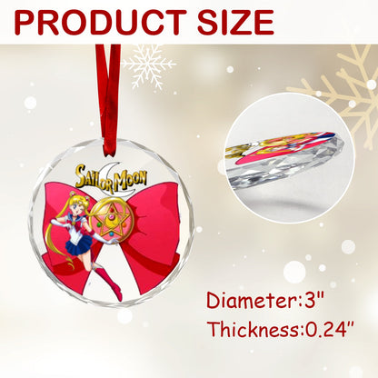Sailor Moon Round Crystal Ornament - Sailor Moon