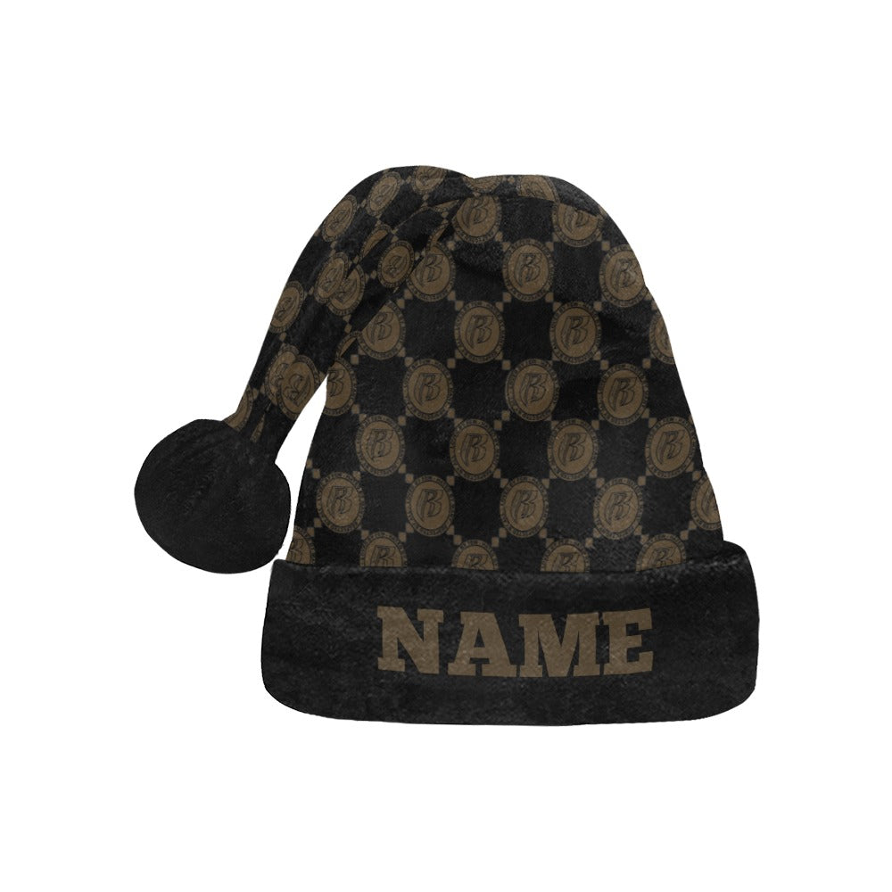 RR Christmas Flannel Santa Hat Brwn RR Gucci