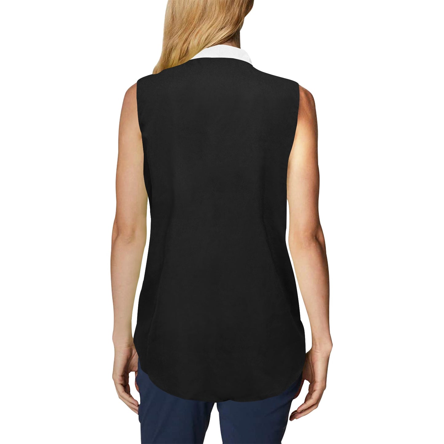 CMR Sleeveless Shirt with Necktie