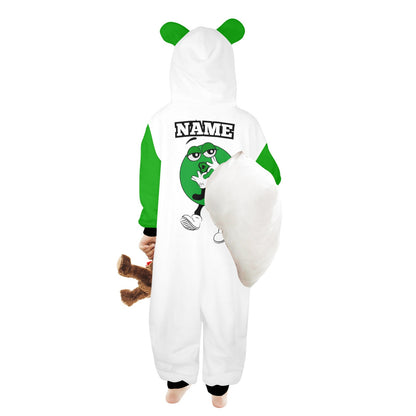 Kids M&M Onesie Green