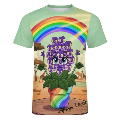 Plant Love Ice Silk Tee - African Violet