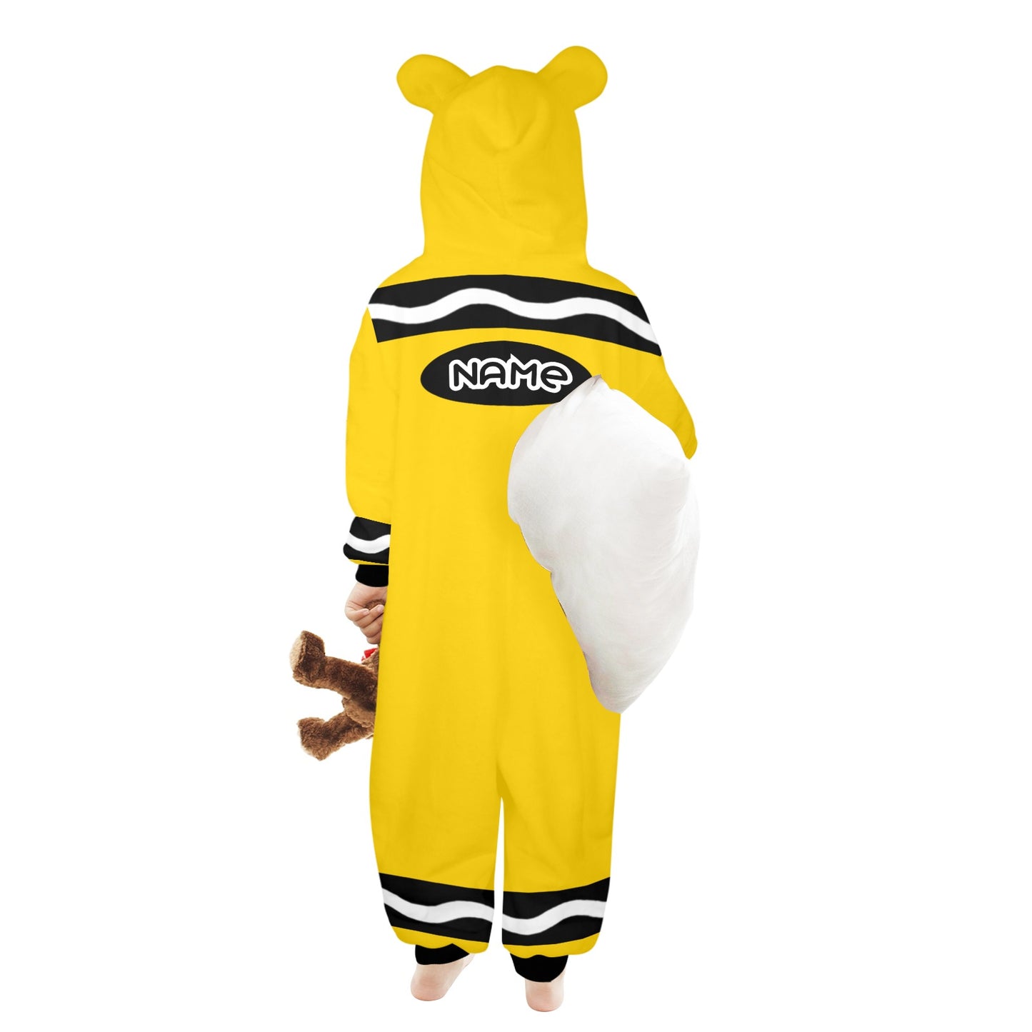 Kids Crayon Onesie Yellow