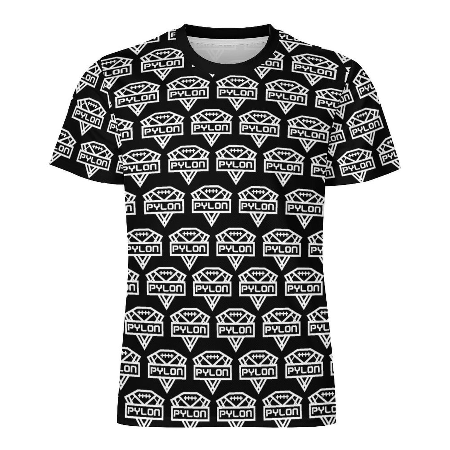Pylon Ice Silk Tee Blk Pylon Print