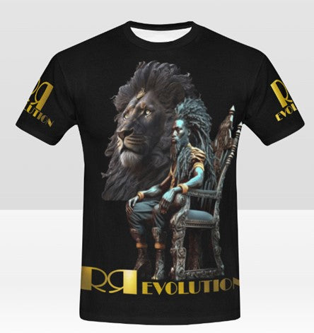 R Evolution Dreadlock King and Lion - Unisex Tee