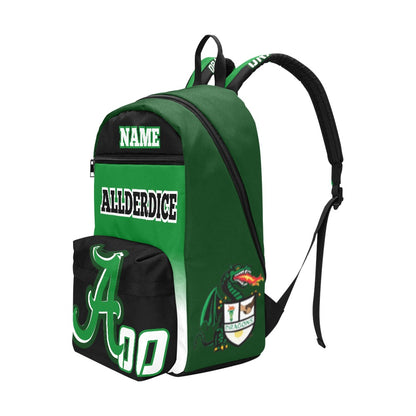 Allderdice Dragons Large Capacity Travel Backpack 2 - Add your name.