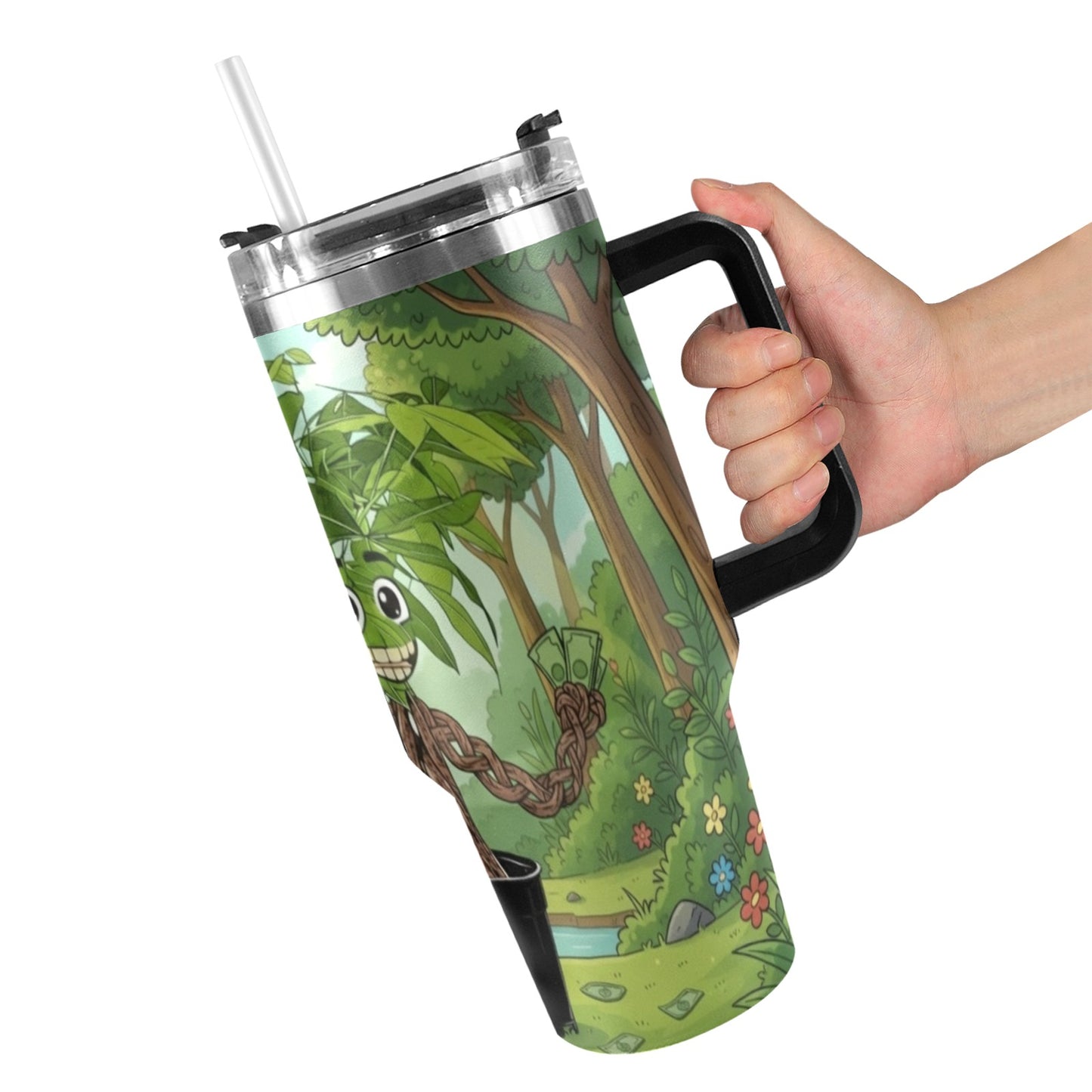 Plant Love Money Tree 40oz Stainless Steel Tumbler