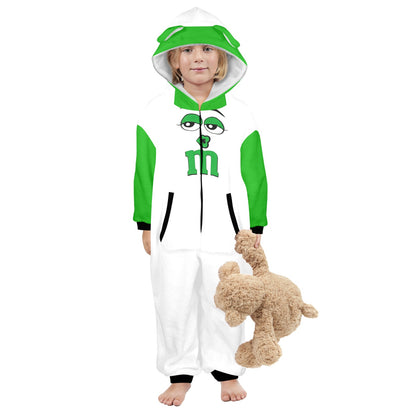 Kids M&M Onesie Green