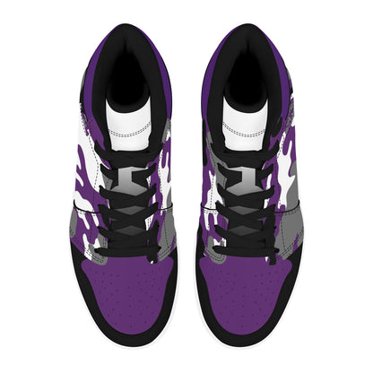 RR Purple Camo High Top Sneakers