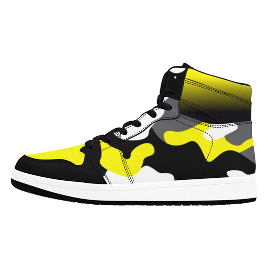 RR Yellow Camo High Top Sneakers