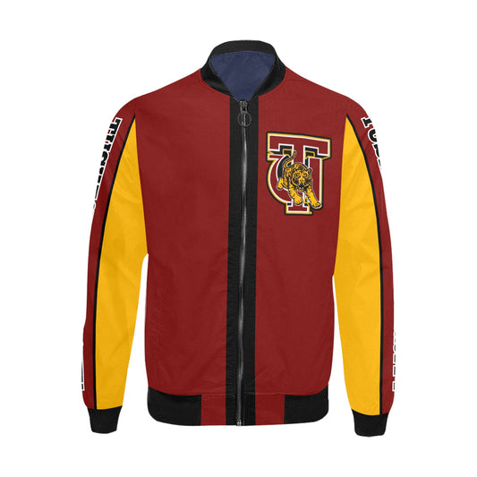 Tuskegee Bomber Jacket Gold/Crimson - Matching joggers available.