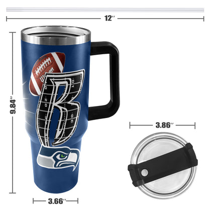 RR SEAHAWKS 40OZ STAINLESS STEEL TUMBLER 2025