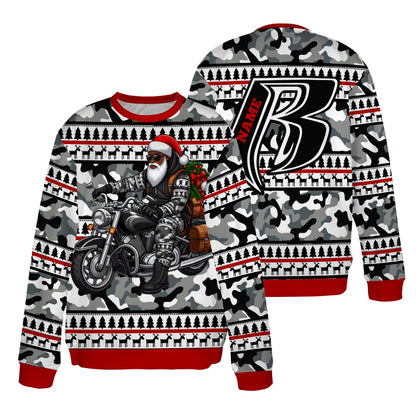 RR Christmas Ribed Acrylic Mock Sweater RR Ryder