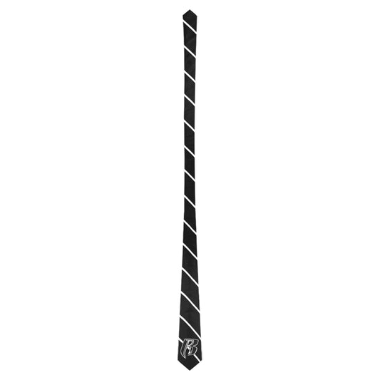 RR Necktie Blk/Wht Stripes