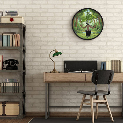 Plant Love 10x10 Wall Clock - Money Tree