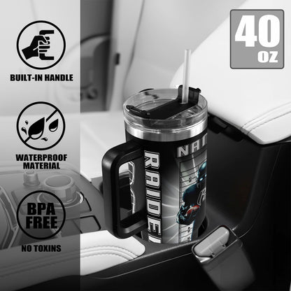 RR RAIDERS 40OZ STAINLESS STEEL TUMBLER 2025