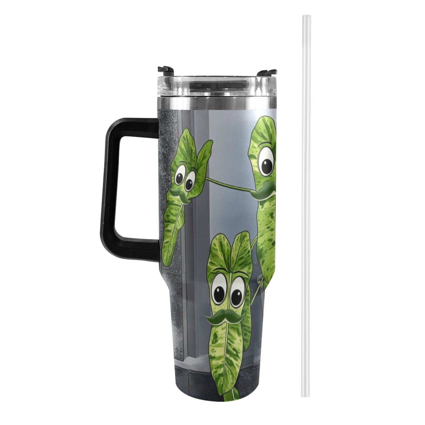 Plant Love Philodendron Palacio Verde 40oz Stainless Steel Tumbler
