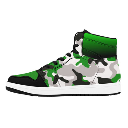 RR Green Camo High Top Sneakers